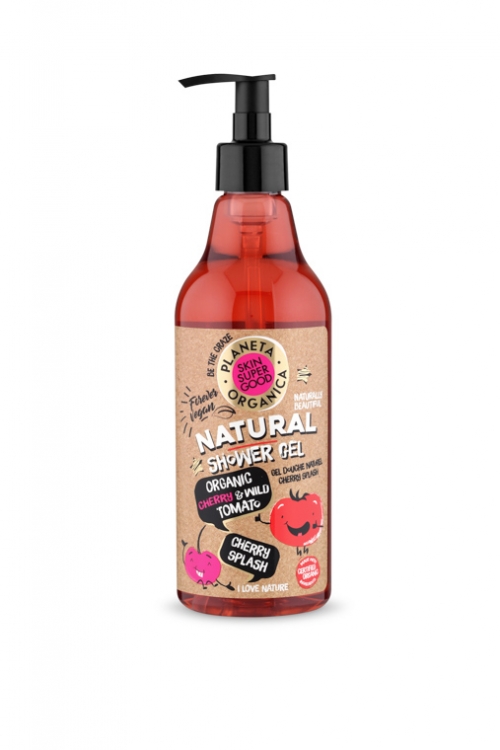 Planeta Organica Natural Shower Gel Organic Cherry & Wild Tomato