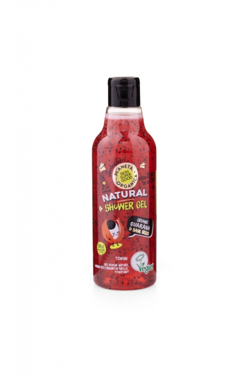 Planeta Organica Natural Shower Gel Guarana and Basil Seeds