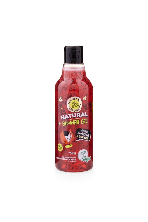 Planeta Organica Natural Shower Gel Guarana and Basil Seeds